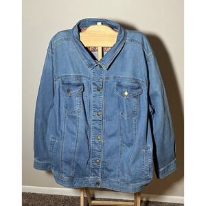 Soft Focus 30w Long Jean Jacket‎ Cabincore Cowgirl West Coast Denim Ample Fit